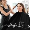 Airplane Pilot Heartbeat Barber Cape Adult Haircut Cape Hairdressing Apron for Home Salon Barbershop view 4