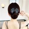 Elegant Hair Clip, Hair Bun Maker, Deft Bun Hair Tie French Twist Hair Bun, Effortless And Elegant Bun In 5 Seconds (Flower Buds + Feathers) view 4