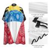 Antigua and Barbuda Paisley Flag Barber Cape Adult Haircut Cape Hairdressing Apron for Home Salon Barbershop view 3