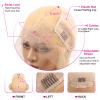HUANGCAI 613 Lace Front Wig Human Hair, 38inch 13x6 Blonde Lace Front Wigs Human Hair, 613 Body Wave HD Transparent Lace Frontal Wig, 180% Density Blonde Wig Human Hair Pre Plucked with Baby Hair view 4