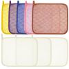 Lurrose Exfoliating Face Washcloth 8pcs Body Scrubber Hanging Bath Cloth African Net Sponge Shower Loofah Skin Wash Towel Facial Makeup Remover for Back Knee Joint view 1