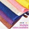 Lurrose Exfoliating Face Washcloth 8pcs Body Scrubber Hanging Bath Cloth African Net Sponge Shower Loofah Skin Wash Towel Facial Makeup Remover for Back Knee Joint view 4