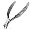 FERYES Wide Jaw Thick Toenail Clippers Thick Toenails - Precision Stainless Steel Toe Nail Clippers for Thick Nails for Seniors with Catcher - Silver view 1