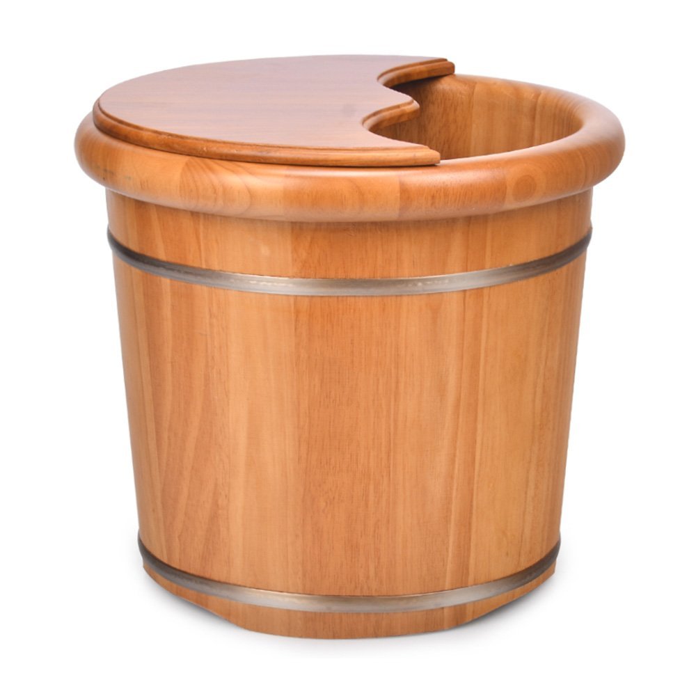 ENWIND Foot Spa Bath Oak Thicken Foot Bath Barrel Foot Tub Foot Tub Foot Tub Solid Wood Footbath Foot Massage