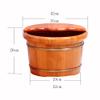 ENWIND Foot Spa Bath Oak Precise Point Massage Wash The Wooden Barrel Foot tubWood with Cover Footbath Foot Massage (Color : 1, Size : 42cm*26cm) view 2