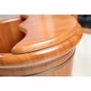 ENWIND Foot Spa Bath Oak Precise Point Massage Wash The Wooden Barrel Foot tubWood with Cover Footbath Foot Massage (Color : 1, Size : 42cm*26cm) view 4