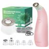 NEWDERMO 2-in-1 Microdermabrasion Machine for Facial, Diamond Microdermabrasion Device USB Rechargeable (Pink) with Large Diamond Tip view 1