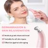 NEWDERMO 2-in-1 Microdermabrasion Machine for Facial, Diamond Microdermabrasion Device USB Rechargeable (Pink) with Large Diamond Tip view 4