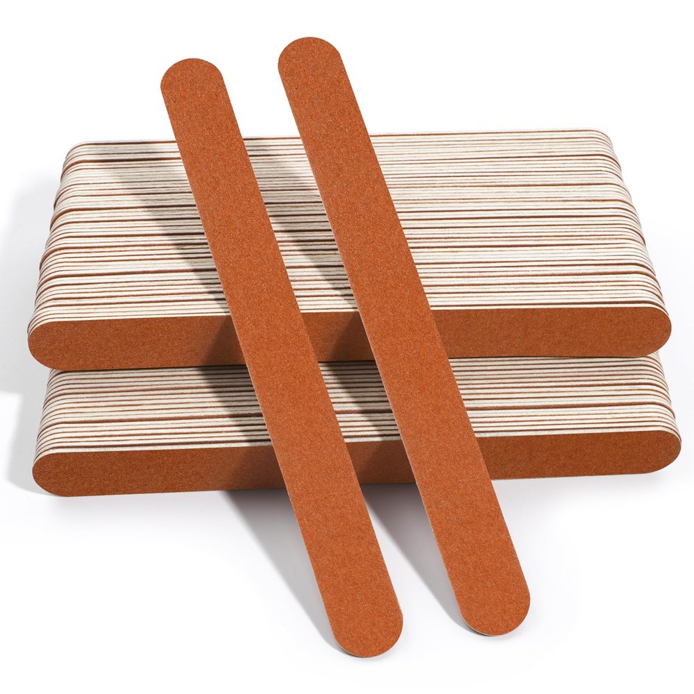 Canvalite Nail File Large Emery Boards for Nails,180 Grit Nail Files for Natural Nails, Thin Emory Nail File Pack Manicure Tool for Home Use 100PCS