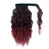 14Inch Afro Kinky Hair Synthetic Drawstring Hair Natural Black Brown Clip In Ponytailtail Hair Puff Extensions For Women T1BBurgundy 14inches view 1