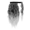 14Inch Afro Kinky Hair Synthetic Drawstring Hair Natural Black Brown Clip In Ponytailtail Hair Puff Extensions For Women #1BSilver gray9 14inches view 1