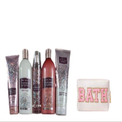 WHITE BARN-Bath & Body Works A THOUSAND WISHES SET of 5 and Travel Bag BATH