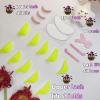 Lash Lift Shields C Curl Eyelash Lifting Shield Lami Lamination Roller Silicone Perm Rod Soft Lash Perming Pad Set For Lash Lift and Tint- Ribbons & Eye Patches (Lemon Flat C Curl Rods) view 4