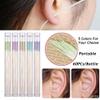 60Pcs Earrings Hole Cleaner, Ear Floss Piercing Cleaner Earrings Hole Cleaner Disposable Piercing Aftercare Piercing Cleaning Line for Women(Blue) view 2