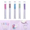 60Pcs Earrings Hole Cleaner, Ear Floss Piercing Cleaner Earrings Hole Cleaner Disposable Piercing Aftercare Piercing Cleaning Line for Women(Blue) view 3