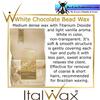 ItalWax White Chocolate - Hard Stripless Wax Beads 2.2lbs - 1 kg. Bag view 2