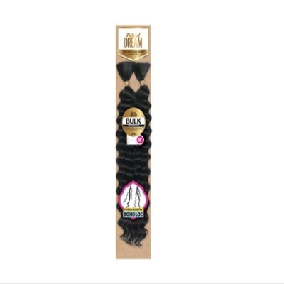 Zury Natural Dream Pre Stretched Remy Human Hair Blend Deep Bulk Braiding Hair 18" (4)