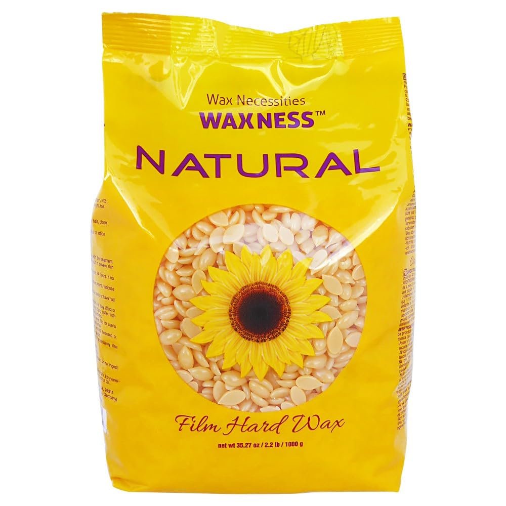 Waxness Natural ~ Film Hard Wax Beads 2.2 LB / 1 KG