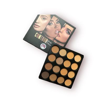 contorno, para resaltar, set de maquillaje, base para contornear/paleta para corregir, vegano, libre de crueldad animal e hipoalergnico, (Grande)