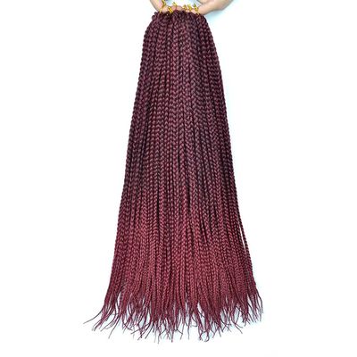 18 Inch Crochet Hair Braids Fake Hair Synthetic Braiding Hair Black Light Blonde For Women TBug 14inches 65g#4Pcs