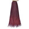 18 Inch Crochet Hair Braids Fake Hair Synthetic Braiding Hair Black Light Blonde For Women TBug 14inches 65g#4Pcs view 1