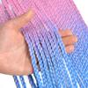 18 Inch Crochet Hair Braids Fake Hair Synthetic Braiding Hair Black Light Blonde For Women TBug 14inches 65g#4Pcs view 3