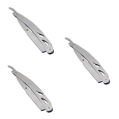 Cabilock 3pcs Barber Edge Mens Shaving Close Shaving Mens Manual Safety Razor Professional Barber Razor Not Included Blade