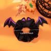 2pcs Halloween Hair Ties Bat Demon Hair Scrunchies Elastics Hair Bands Purple Black Halloween Hair Accessories Jewelry view 2