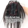GRFIT Women Bun Scrunchies Messy Bun Hair Piece Synthetic Claw Clip Hair Bun Wavy Curly Chignon Hair Extensions Claw Clip Ponytail Hairpieces Hair Scrunchie with Clip for Women Bun Hair (Color : 99J) view 3