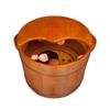 Foot Soak Mothers Day Gifts Foot Bath Barrel, Magnet Massage Wooden Foot Tub, Household Wooden Wash Basin Foot Spa Household Wash Ba (Color : 27cm with Cover) view 1