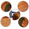 Foot Soak Mothers Day Gifts Foot Bath Barrel, Magnet Massage Wooden Foot Tub, Household Wooden Wash Basin Foot Spa Household Wash Ba (Color : 27cm with Cover) view 3