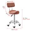 TUJOBA Saddle Chair Ergonomic Office Chair with Locking Wheels, Footrest & Backrest Kitchen Counter Chair, 50-70cm Adjustable Height Swivel Stools for Home (Color : Red) view 2