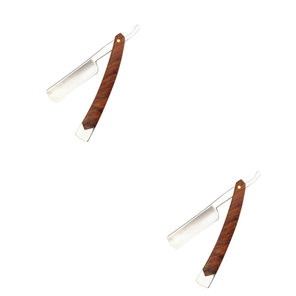 FOMIYES 2pcs Ergonomic Barber Grooming Clippers Shaving Mustache Trimmer Beard Cutting Tools for Men Folding Design