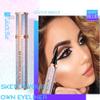 Easilydays Black Liquid Eyeliner Pencil, 36H Waterproof, SmudgeProof, Sweat Proof Liquid Eyeliner Precision Felt Tip Applicator, Longwearing & Ultra-Pigmented Liquid Eye Liner Makeup(#02 Glactic Blue) view 4
