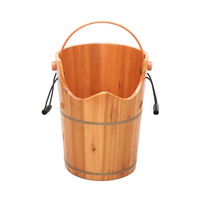Foot Soak Wooden Household Durable Foot Washing Bucket Foot Tub Solid Wood Foot Bath Foot Spa Household Wash Ba (Size : 50cm Hight)