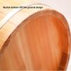 Foot Soak Wooden Household Durable Foot Washing Bucket Foot Tub Solid Wood Foot Bath Foot Spa Household Wash Ba (Size : 50cm Hight) view 2