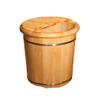 Foot Soak Mothers Day Gifts Cedar Foot Bath Barrel,Household Heightening with Lid Solid Wood Foot Tub Pedicure Bowl Spa Massage Smooth and Delicate Pedicure Barrels Foot Spa Household Wash Ba (Color view 1