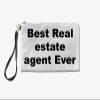 Real estate agent Makeup Bag, Gift For Real estate agent, Best Real estate agent Ever, Toiletry Bag, Birthday Gift For Her, Makeup Bag For Women, Christmas Gift Bag view 2
