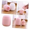 Amosfun 2pcs Makeup Sponge Holder Silicone Cosmetic Puff Storage Case for Travel Lightweight and Shockproof Design Ventilation for Various Makeup Sponges view 4
