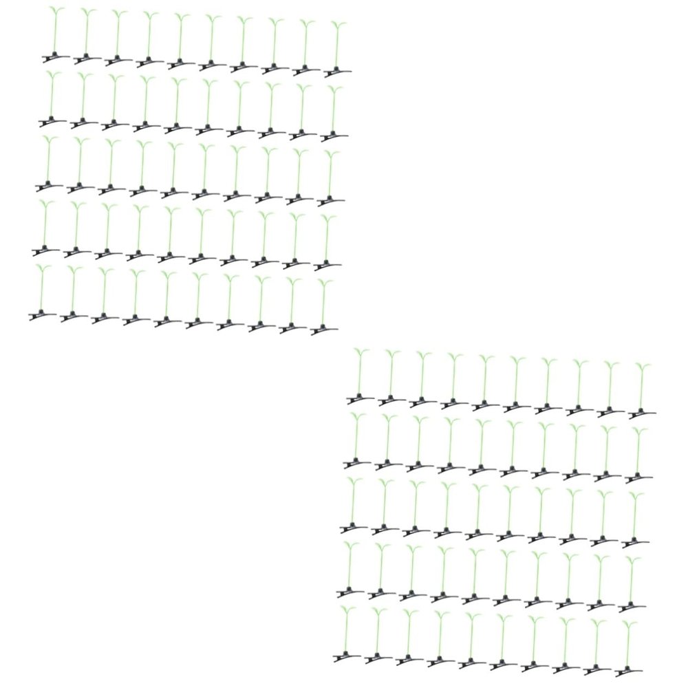 ABOOFAN 100pcs Women Girls Sprout Hair Clips Hairpin Supplies Headwear for Material Hair Ornaments