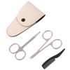 Beavorty 8pcs Stainless Steel Barber Scissors Set Portable Nose Trimmer Beard Trimming Kit for Men view 2