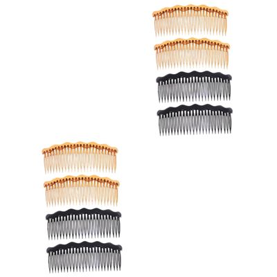 Beaupretty 8pcs Hair Accessories for Women Girls Plastic Tooth Combs Simple Design for Wedding