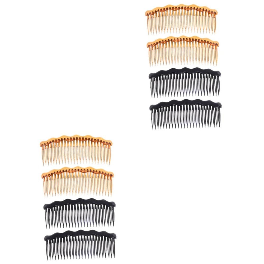 Beaupretty 8pcs Hair Accessories for Women Girls Plastic Tooth Combs Simple Design for Wedding
