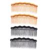 Beaupretty 8pcs Hair Accessories for Women Girls Plastic Tooth Combs Simple Design for Wedding view 3