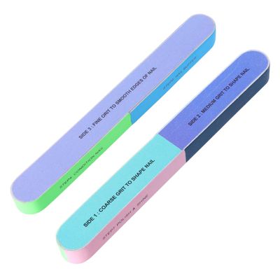 Beavorty DIY Nail Art Kit Pack Nail Files Sanding Blocks for Natural Artificial