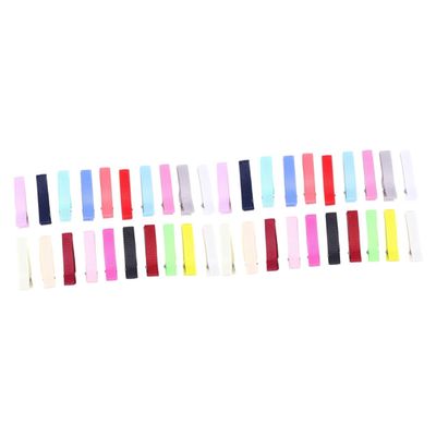 FRCOLOR 40pcs Colorful Cloth Hair Clips Minimalist Barrette for Women Non- Hair Accessories for Everyday Styling Mixed Color Variety