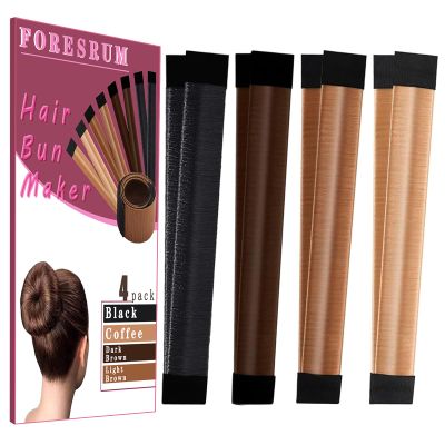 4 Pcs Magic Donut Hair Accessory - Ballet Bun Maker for Women and Kids