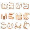 12 PCS Rose Gold Hair Braids Dreadlock, Non-Piercing Ear Clip Beard Beads Cuffs Clip Hair for Women Men Hair Accessories Styling Jewelry Tools view 1