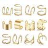 12 Pcs Non-Piercing Ear Clip Beard Beads Cuffs Clip Hair, Gold Hair Braids Dreadlock, for Women Men Hair Accessories Styling Jewelry Tools view 1
