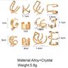 12 Pcs Non-Piercing Ear Clip Beard Beads Cuffs Clip Hair, Gold Hair Braids Dreadlock, for Women Men Hair Accessories Styling Jewelry Tools view 4
